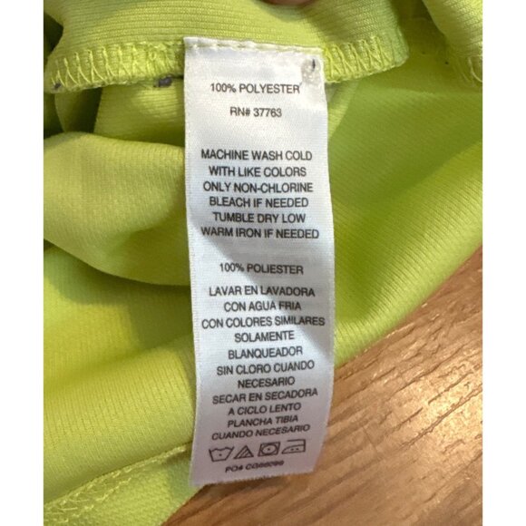 Callaway Polo Mens XL Lime Yellow Green Shirt Short Sleeve Golf Top Black Trim - Picture 7 of 9